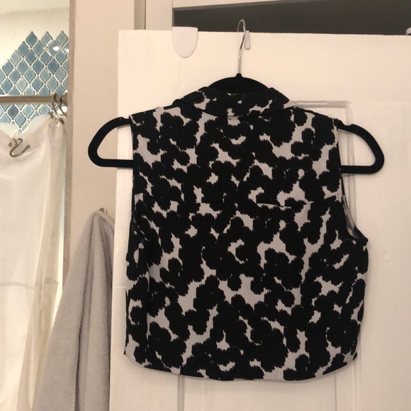 A.L.C. Betti Silk Cropped Blouse - Picture 5 of 8